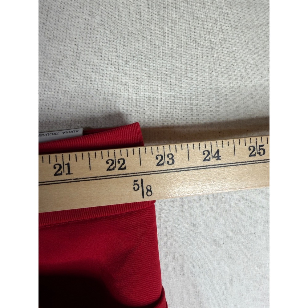 NWT Liz Claiborne Audra Mid-Rise Trouser Size 20W Rumba Red - Picture 6 of 11